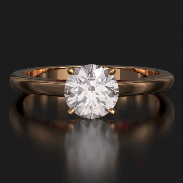 The United Solitaire Ring in Rose Gold